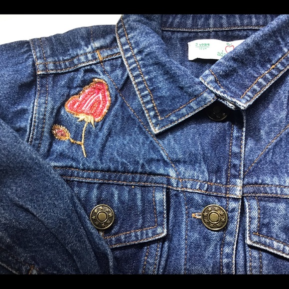 Jean Jacket with Floral Beading & Embroidery - Picture 3 of 5